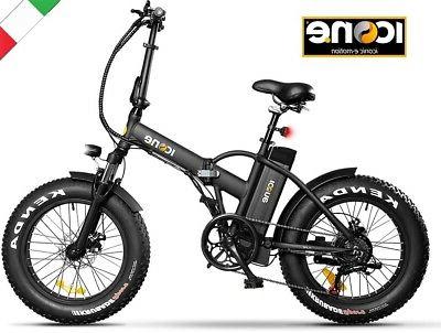 bicicletta elettrica fat bike pieghevole a pedalata