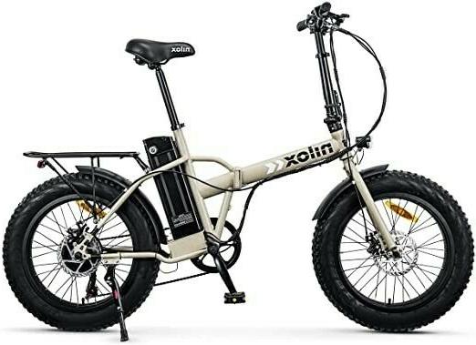 bicicletta fat bike pieghevole a pedalata assistita