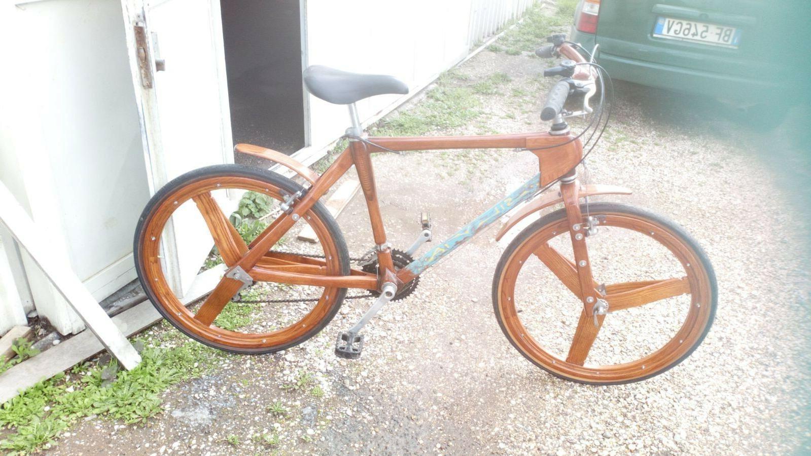 bicicletta in legno da 27 per appassionati