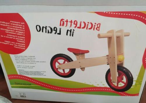 bicicletta in legno prima prima infanzia per