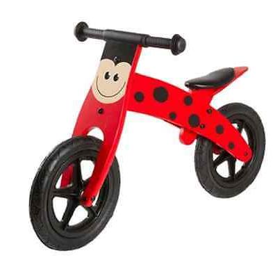 bicicletta in legno senza pedale bici rosso