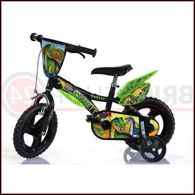 bicicletta per bambino 12 pollici dinosaur con