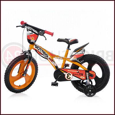 bicicletta per bambino 16 pollici con 2
