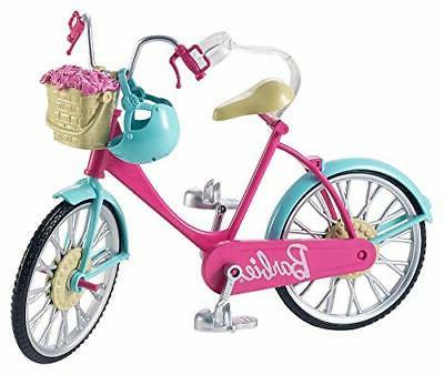 bicicletta per bambole con casco e accessori