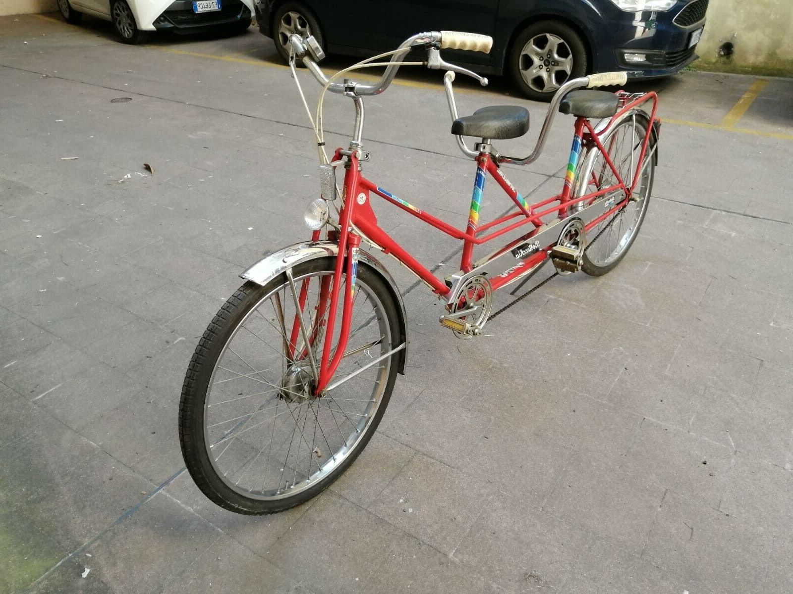 Bicicletta Tandem Bottecchia 3 marce, rosso e