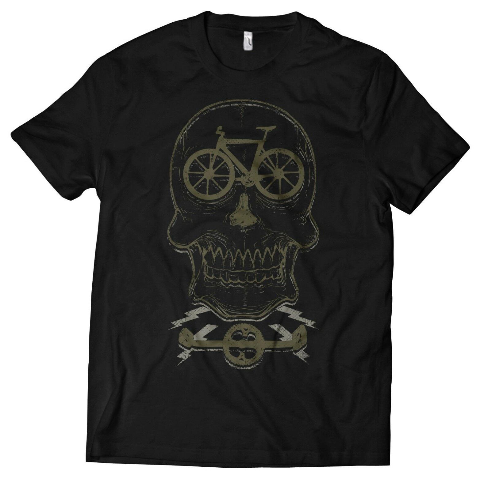 bicicletta teschio maglietta uomo mountainbike downhill bici