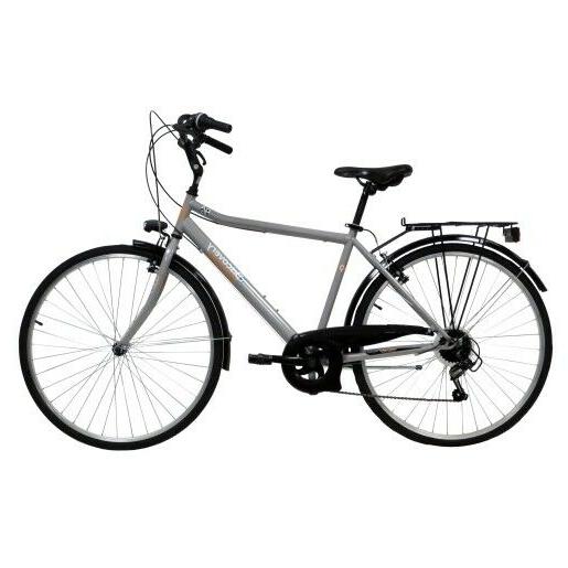 bicicletta uomo ragazzo city bike 28 argento