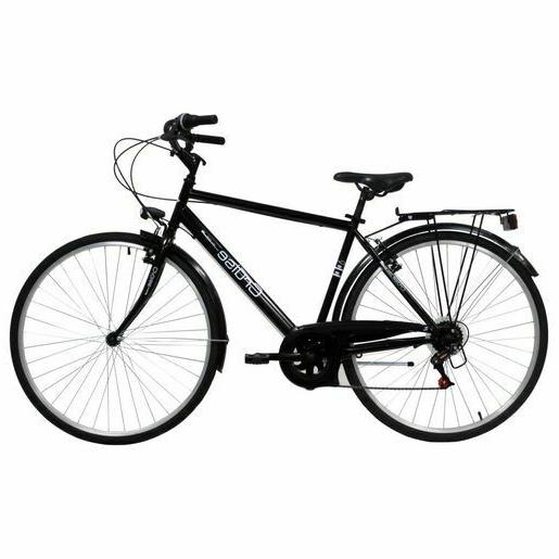 bicicletta uomo ragazzo city bike nera 28