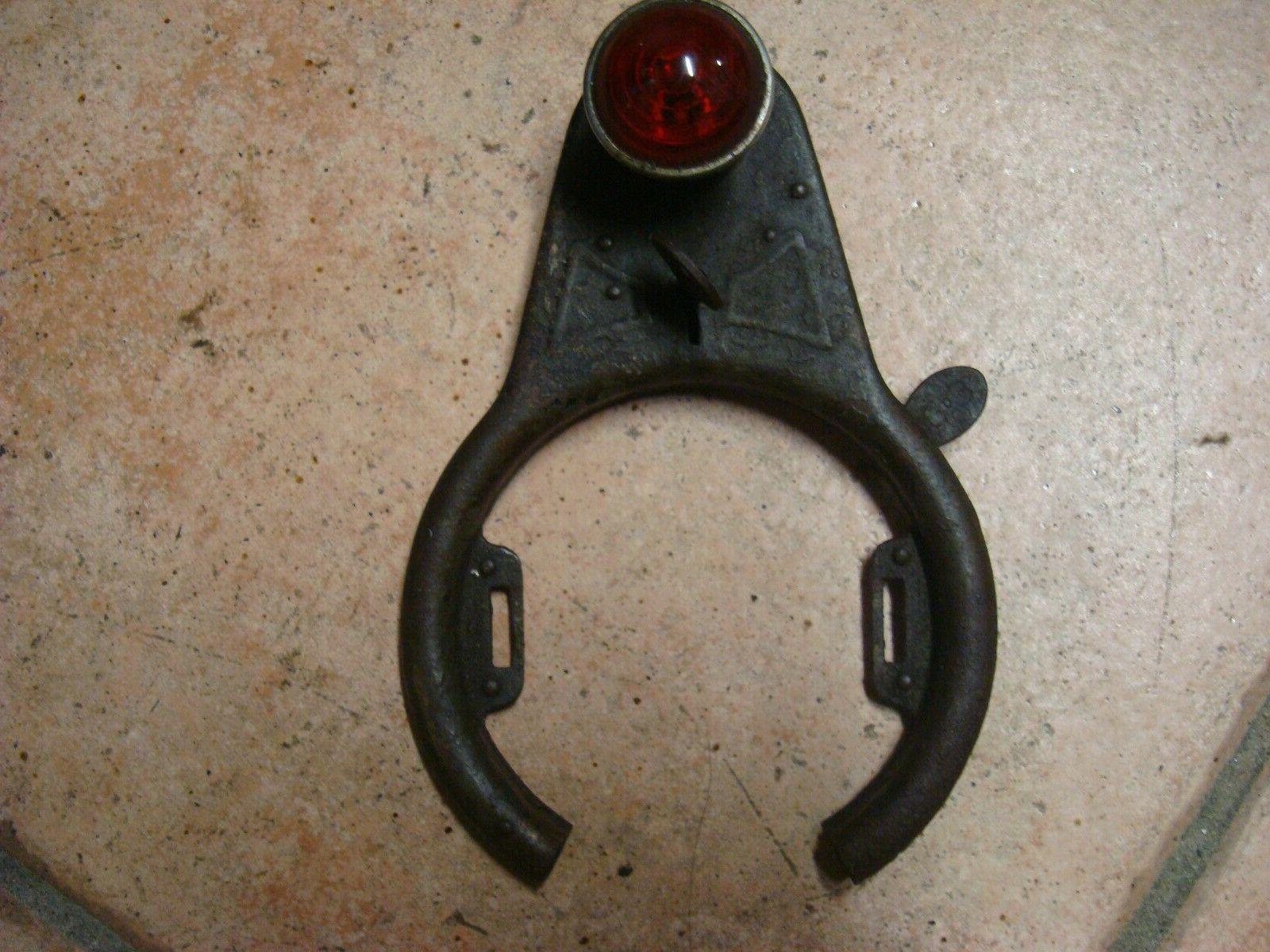 blocca ruota con luce posteriore biciclette epoca