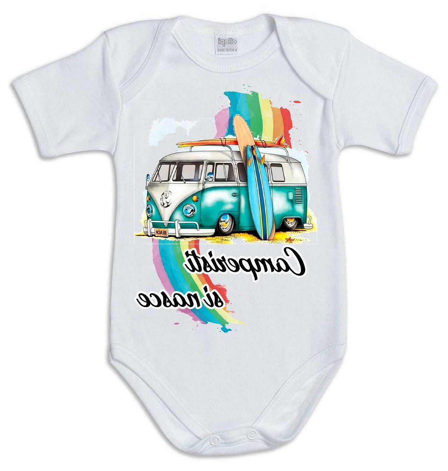 body tuta bimbo neonato stampa camperisti si