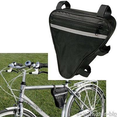 borsa telaio bici marsupio banda riflettente cerniera