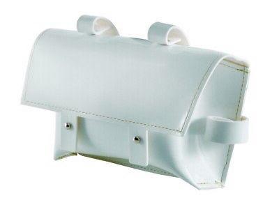 borsa vintage spallaccio al telaio ecopelle bianco
