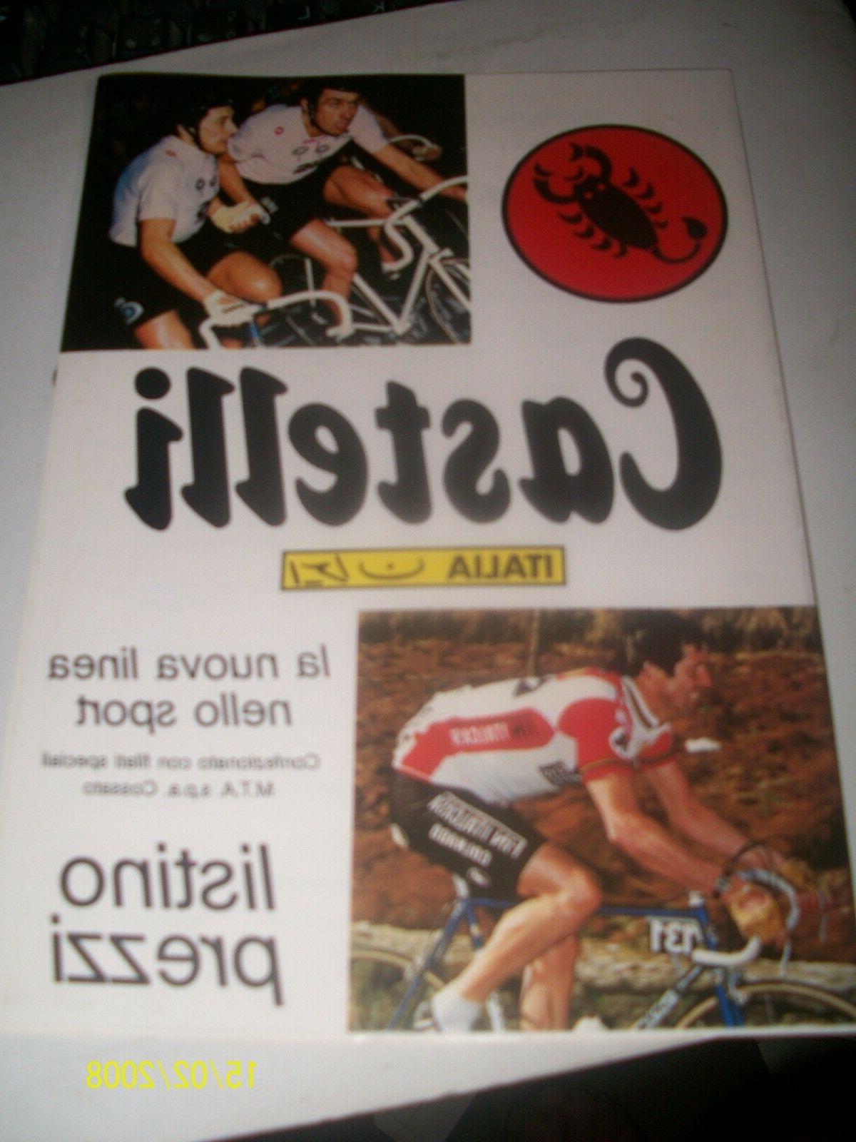 depliant pieghevole biciclette castelli listino prezzi