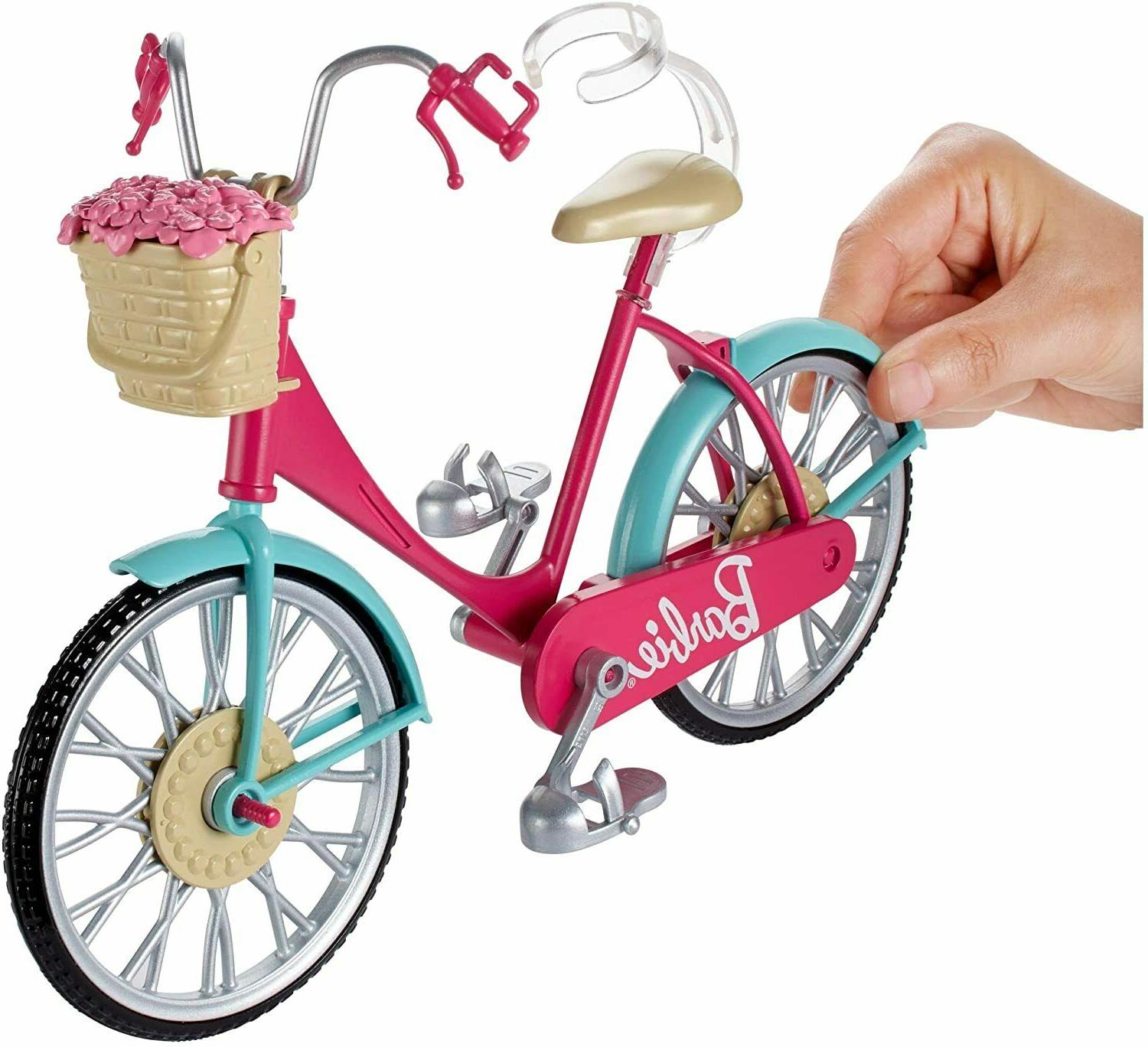 dvx55 bicicletta per bambole con casco e