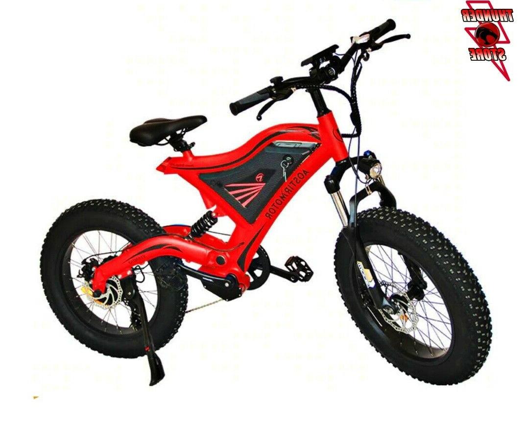 fat bike bicicletta elettrica aostirmotor s18 mini