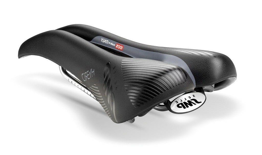 hybrid sella bicicletta unisex nero bianco