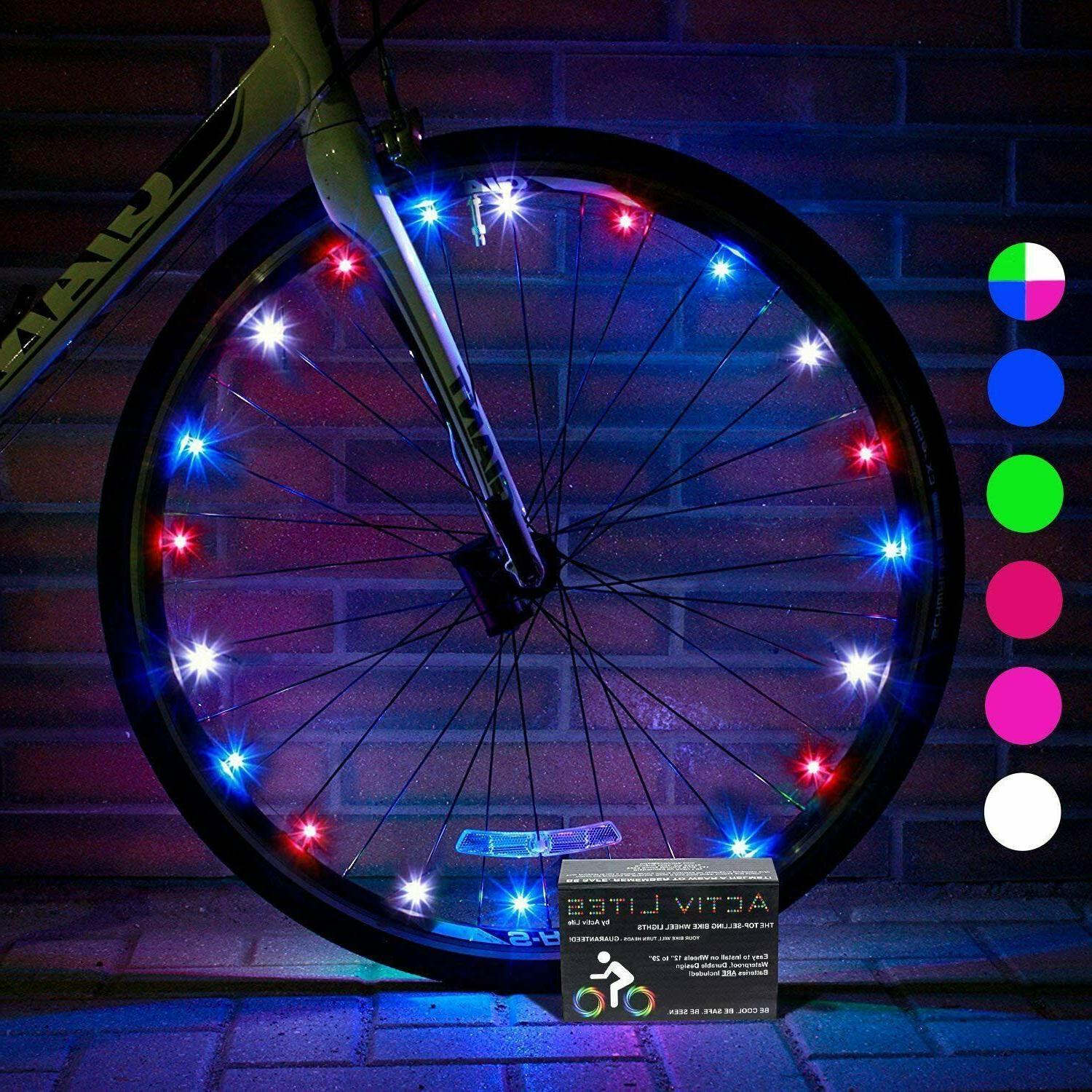 luci a led rgb per ruote bici