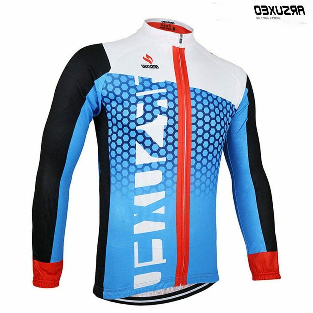 maglia ciclismo uomo bicicletta maniche lunghe mountain