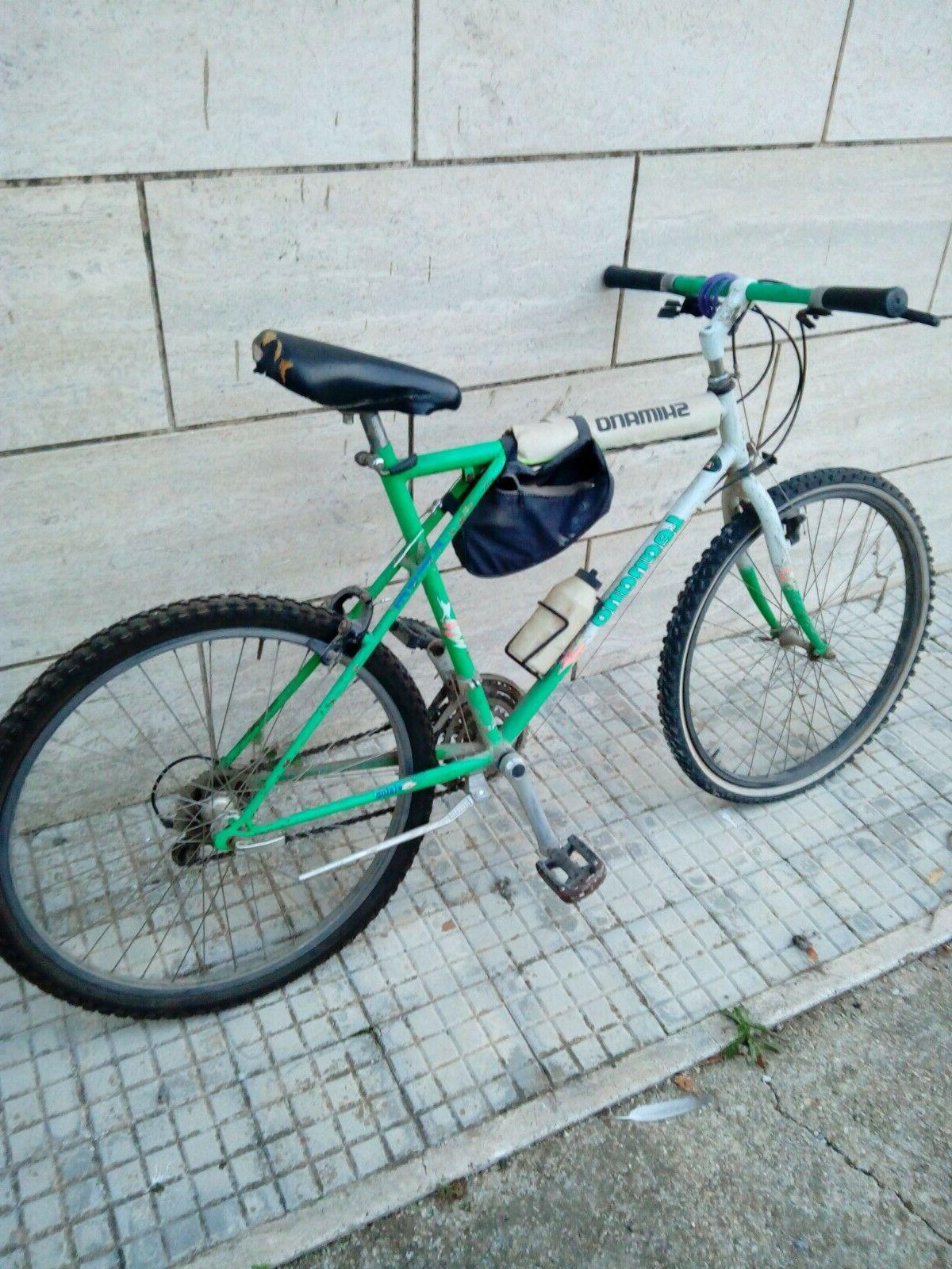 montanbike uomo campagnolo colore verde cambio shimano