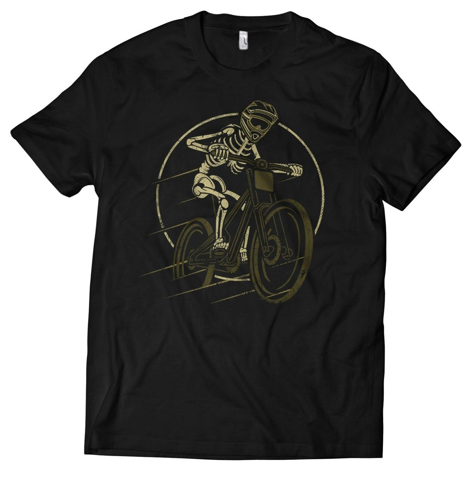 mountainbike downhill maglietta uomo teschio biker rider