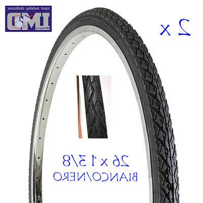 offerta 2 copertoni bianco neri 26 x1