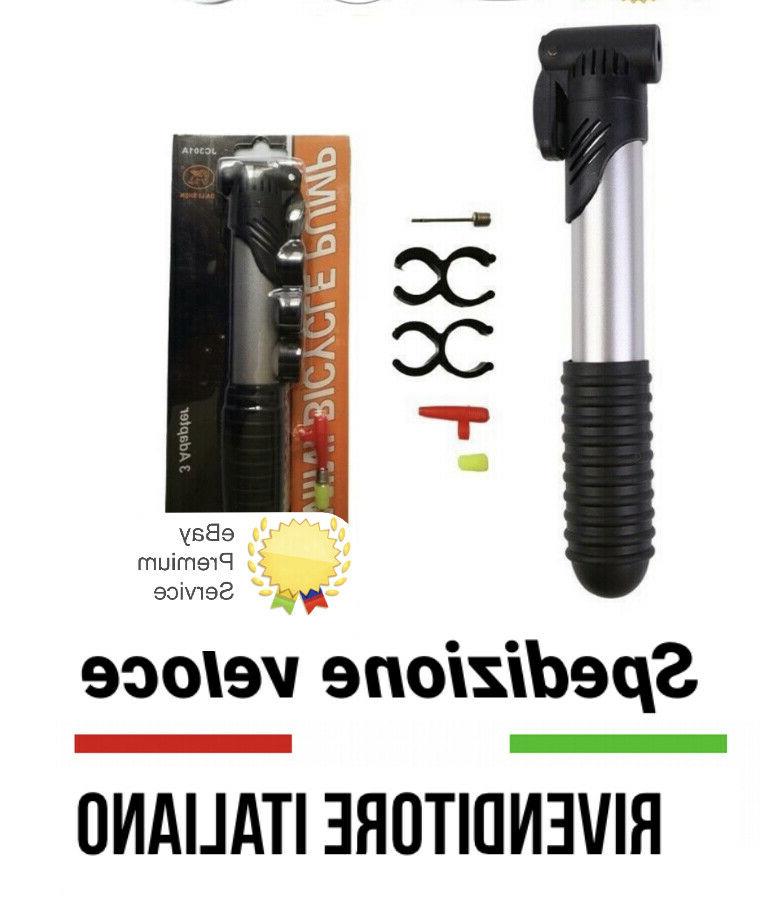 pompa bici bicicletta bike mini portatile pallone