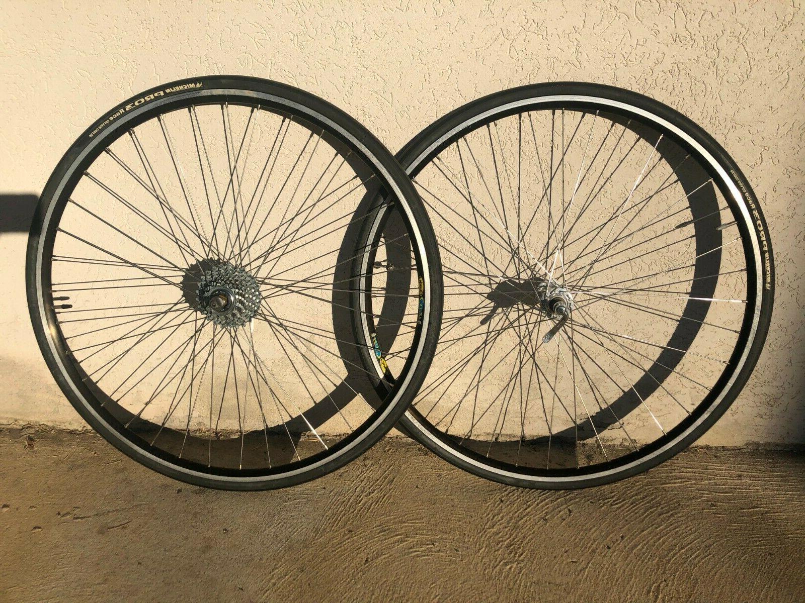 ruote coppia bicicletta bici corsa cxp 21