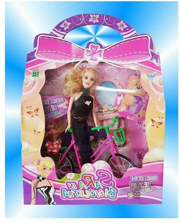 sara in bicicletta giocattolo gioco bambina sar