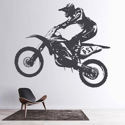 sporcizia bicicletta motocross moto adesivo murale ws