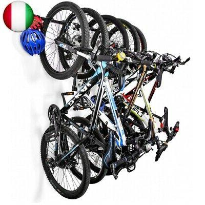 supporto da parete per 5 biciclette portabici