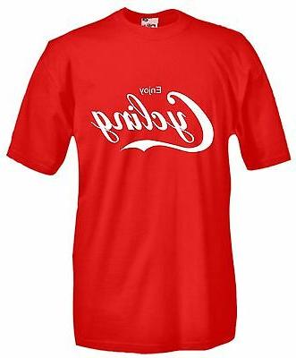 t shirt maglietta j959 enjoy cycling bike