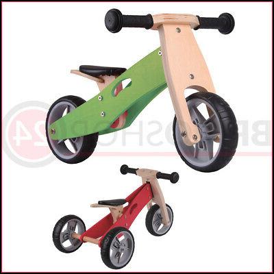triciclo bicicletta da bambini legno verde pedagogica