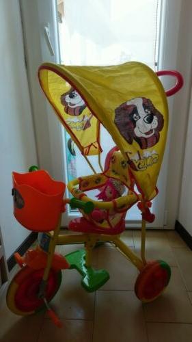 triciclo bicicletta passeggino con maniglione accessori per