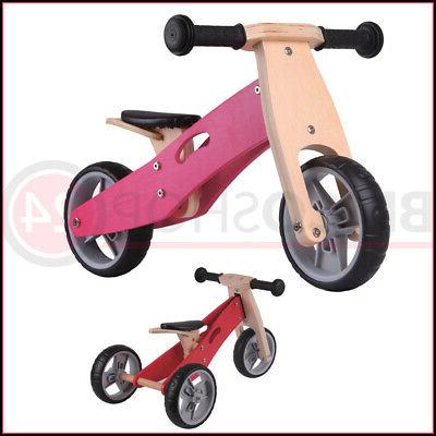 triciclo bicicletta per bambina legno rosa pedagogica