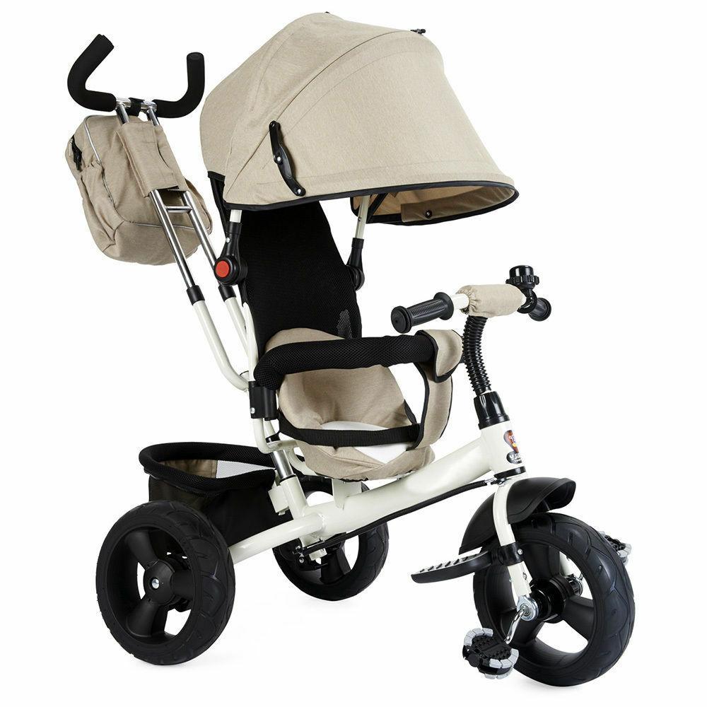 triciclo passeggino per bambini con maniglia direzionale