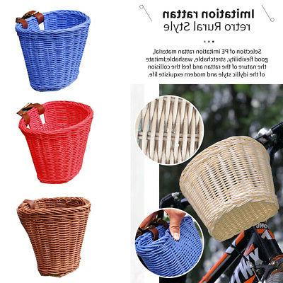 vintage donna bambini cesto in rattan bicicletta