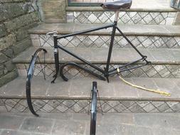 Bianchi Lusso telaio,forcella,carter,parafanghi,serie sterzo