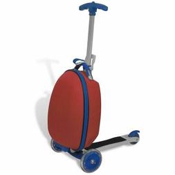 vidaXL Monopattino per Bambini Pieghevole Rosso 3 Ruote Bors