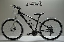 Mtb  29 in alluminio 21 velocita' disk  nero  bianco stradal