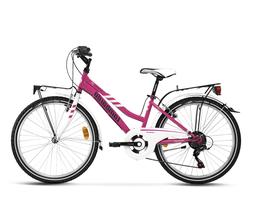 MTB 24 LOMBARDO PANAREA 24 CITY FUCHSIA/WHITE CAMBIO SHIMANO
