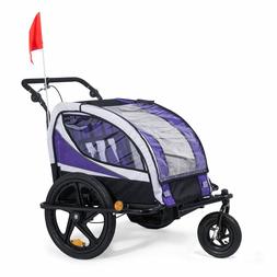 rimorchio bicicletta passeggino bambini carrello 360 girevol