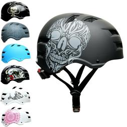 SkullCap&reg; Casco Skate Bici Adulto Uomo Donna Bambina Casco 