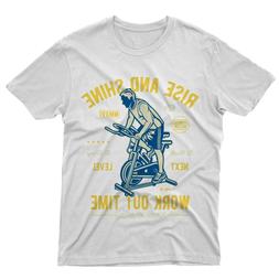 t-shirt fm10 maglietta Work Out Time Spinning cyclette pedal