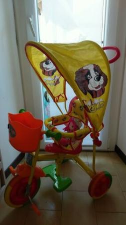 Triciclo,Bicicletta,Passeggino Samby, con Maniglione,Accesso
